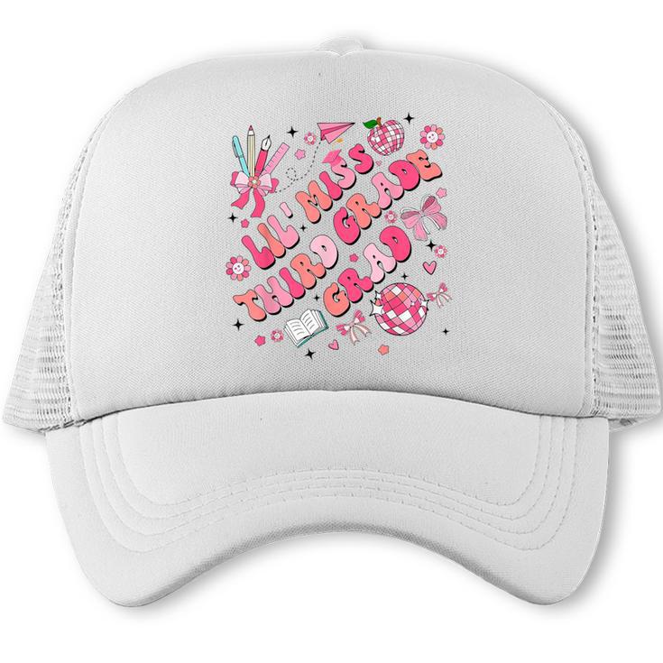 Lil Miss Third 3rd Grade Grad Graduation Last Day Girls Kid Trucker Cap