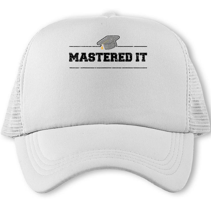 Masters Degree Graduation For Graduates Him Her Grads Trucker Cap