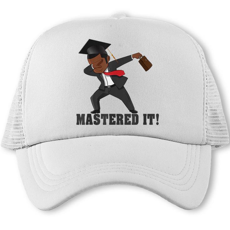 Masters Graduation  Mastered It Dabbing Man Tee Trucker Cap