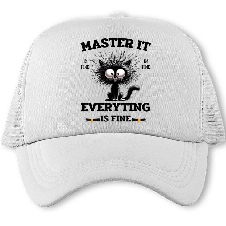 Masters Mastered It Graduate Master Degree Graduation Trucker Cap