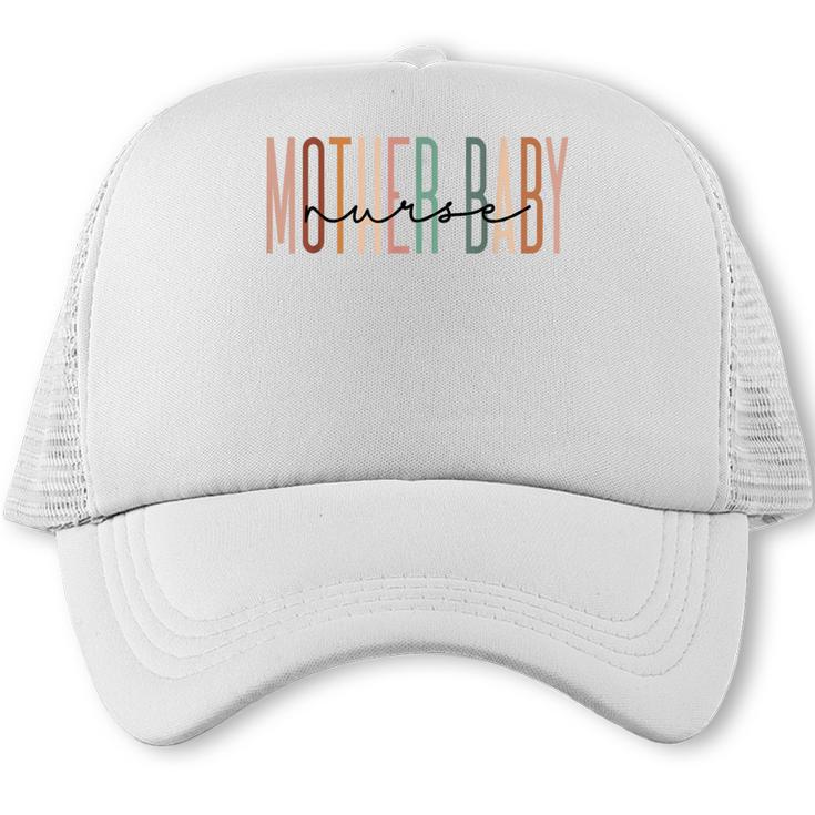 Mother Baby Nurse Postpartum Mom Baby Nursing Graduation Trucker Cap