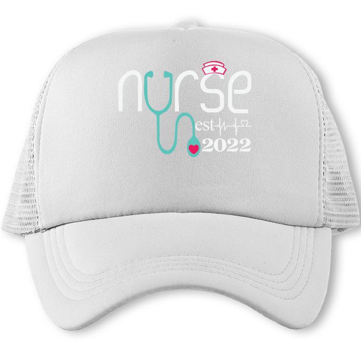Nurse Est 2022 Rn Nursing School Graduation Graduate Trucker Cap