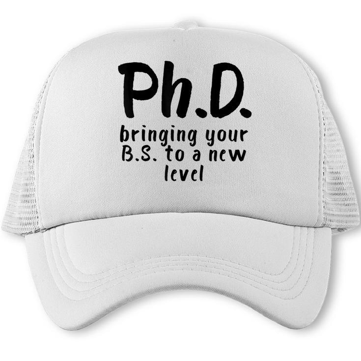 Phd Shirt Bs Doctorate Graduation Doctoral Trucker Cap