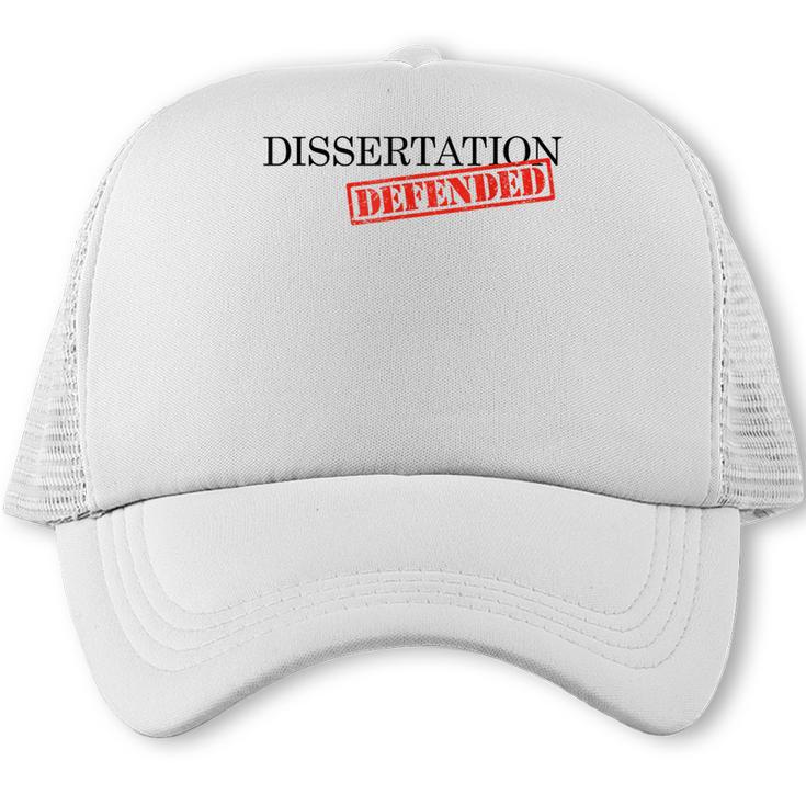 PhD Thesis Defense Graphic Doctoral Graduation Trucker Cap