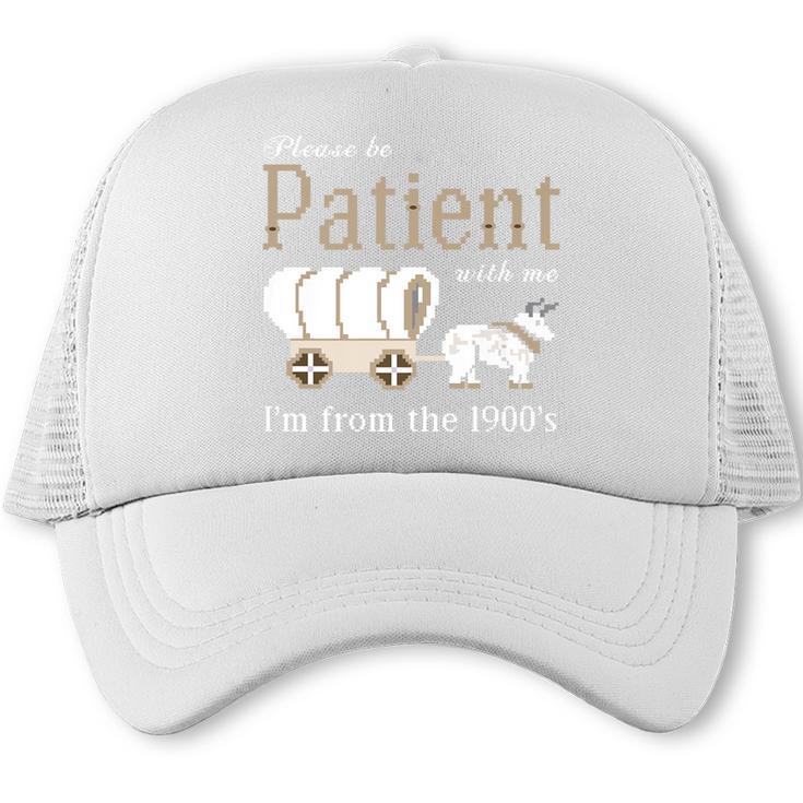 Please Be Patient With Me I'm From The 1900s Retro Gamer Premium Trucker Cap