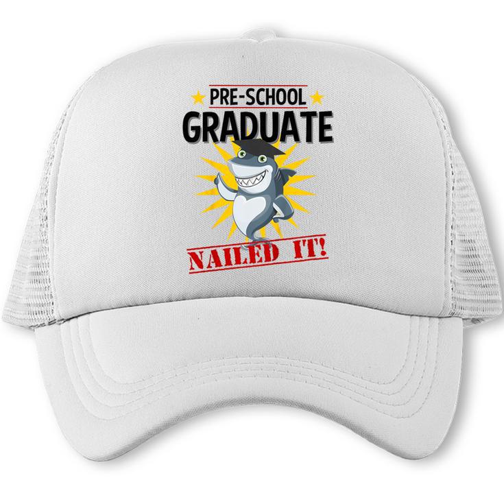 Pre K Nailed It Shirt 2019 Shark Graduation TShirt Trucker Cap