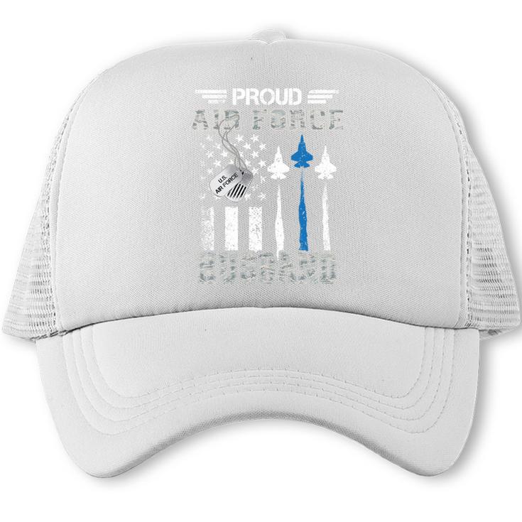 Proud Air Force Husband US Air Force Graduation Husband Trucker Cap