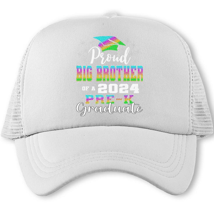 Proud Big Brother Of PreK School Graduate 2024 Graduation Premium Trucker Cap