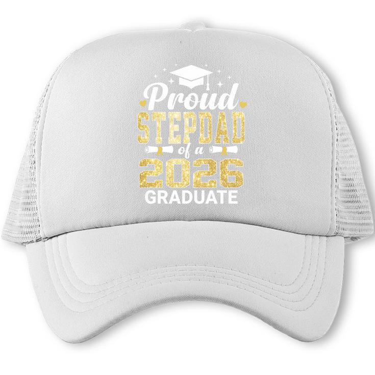 Proud Stepdad Of A 2026 Graduate Class Of Graduation Premium Tri-Blend Trucker Cap