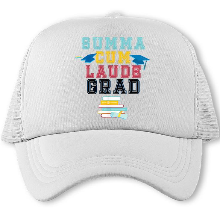 Proud Summa Cum Laude Grad College Graduation T-Shirt Trucker Cap