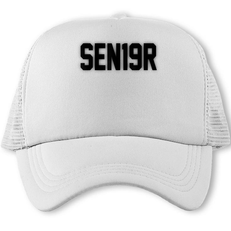 SEN19R Senior 2019 High School Graduation Party  T-Shirt Trucker Cap