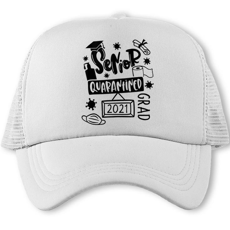 Senior 2021 Graduate 12th Grade Quarantine Senior Graduation Trucker Cap