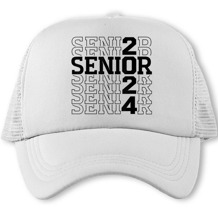 Senior 2024 Class Of 2024 Graduation 2024 Women Boy Girl Trucker Cap
