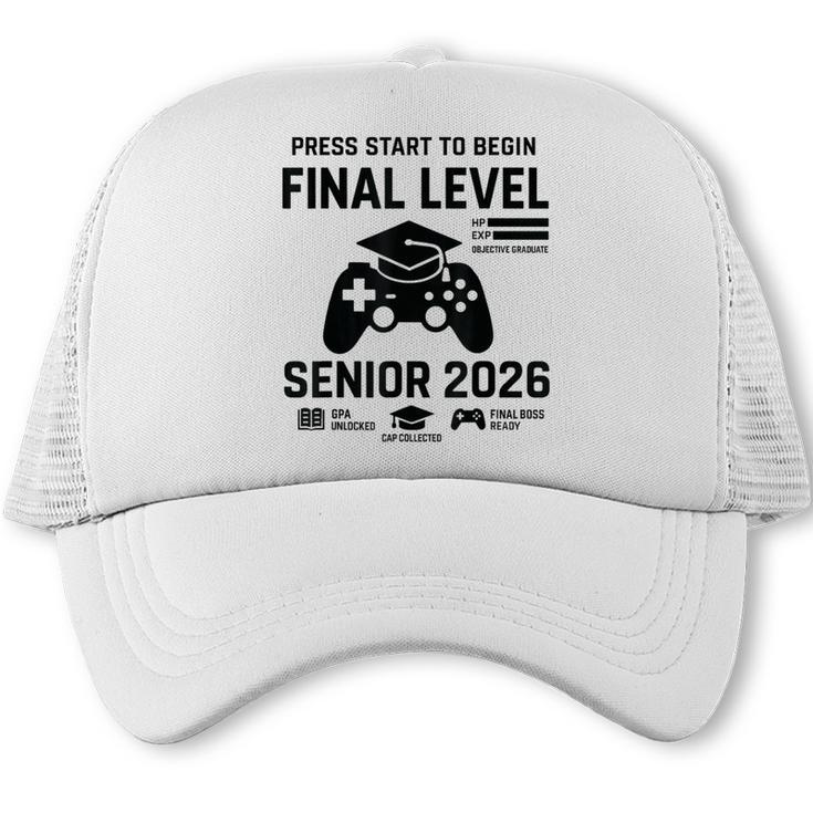Senior 2026 Final Level Gamer Graduation 2026 Trucker Cap
