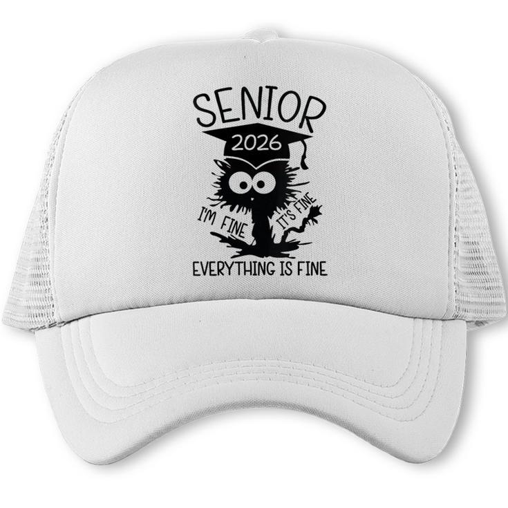 Senior 2026 High School College Graduation Year Class Of 26 Trucker Cap