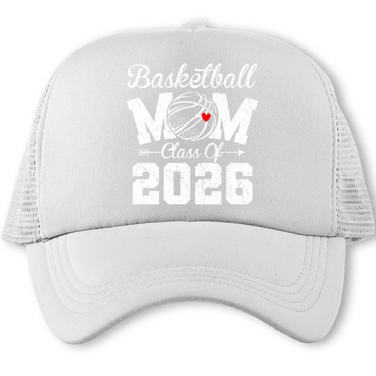 Senior Basketball Mom Class Of 2026 Graduation Premium Tri-Blend Trucker Cap