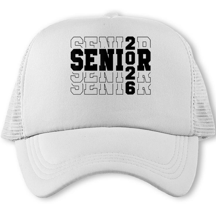 Senior Class Of 2026 Varsity Text Graduation Trucker Cap