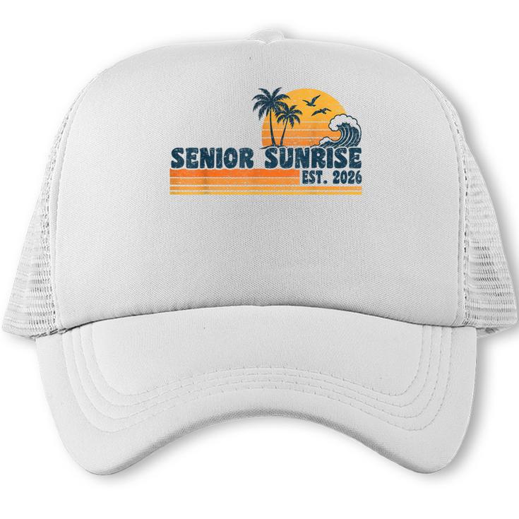 Senior Sunrise 2026 Graduation Cool Retro High School Trucker Cap
