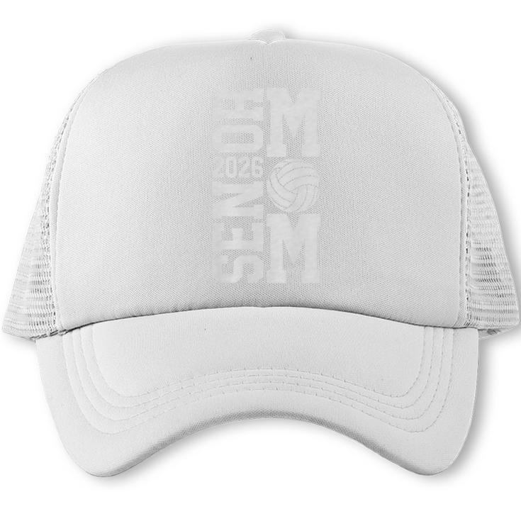 Senior Volleyball Mom 2026 Class Graduation Volleyball Premium Tri-Blend Trucker Cap