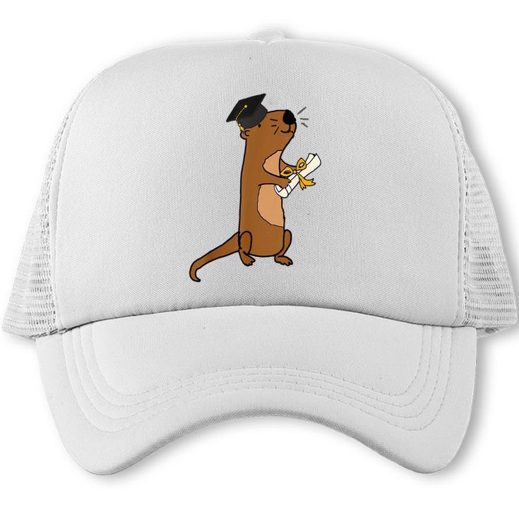SmileteesGrad Cute Sea Otter Graduation T-Shirt Trucker Cap