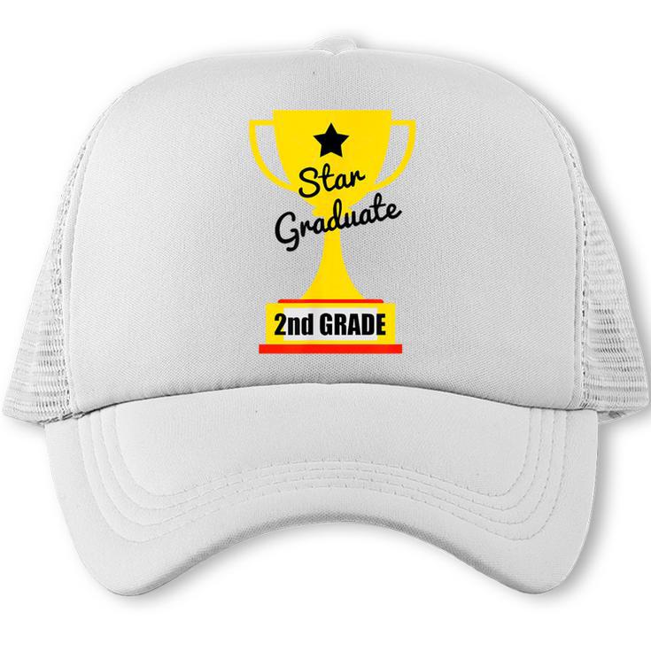 Star Graduate Second Grade Graduation Trophy Cup Trucker Cap