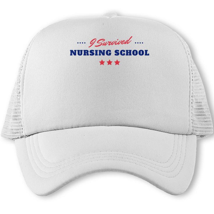 Survived Nursing School Graduation Student Trucker Cap