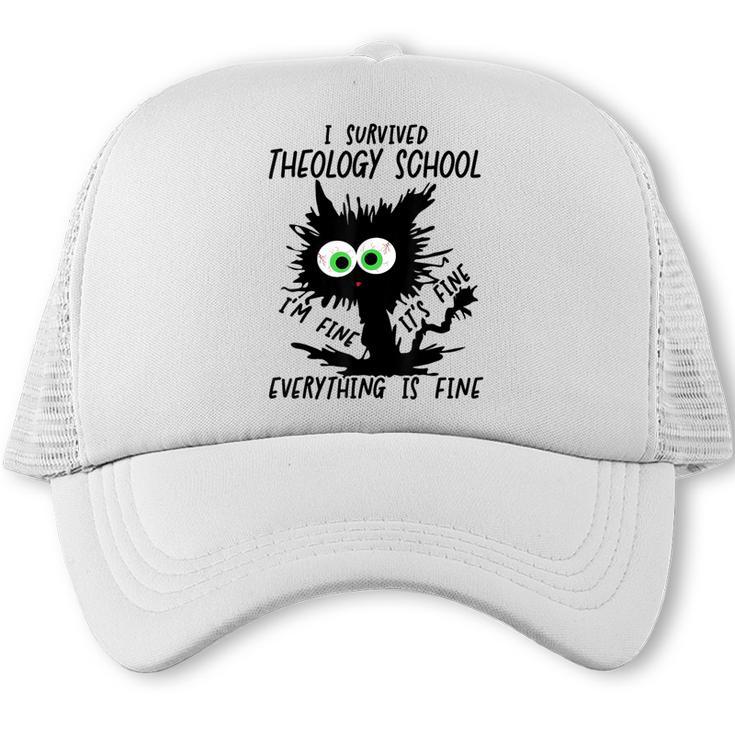 I Survived Theology School Graduation 2025 Trucker Cap
