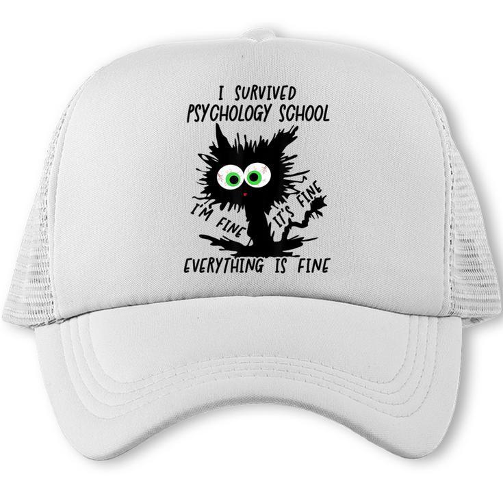 I Survived Psychology School Graduation 2026 2027 Trucker Cap