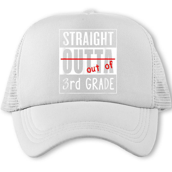 Third Grade Graduation Shirt Straight Outta 3rd Grade Trucker Cap