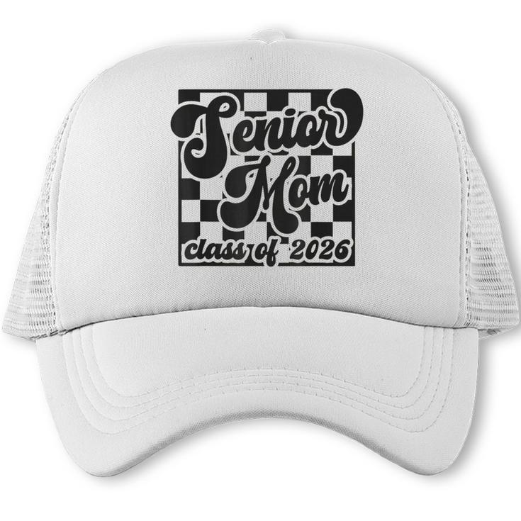 Women Senior Mom Class Of 2026 Retro Graduation Senior Mama Trucker Cap