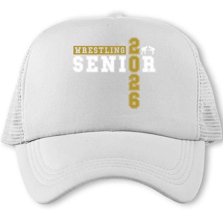 Wrestling Senior Night Wrestling Senior 2026 Graduation 43 Trucker Cap