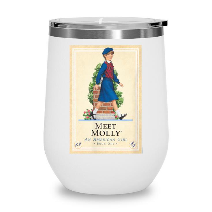American Girl Meet Molly Book Cover Wine Tumbler