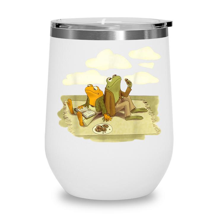 Book Frog Toad Vintage Book Frog Book Frog Reading Book Wine Tumbler