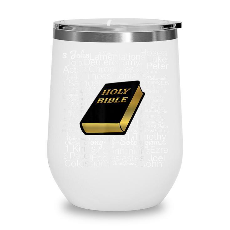 Books Of The Bible Wine Tumbler