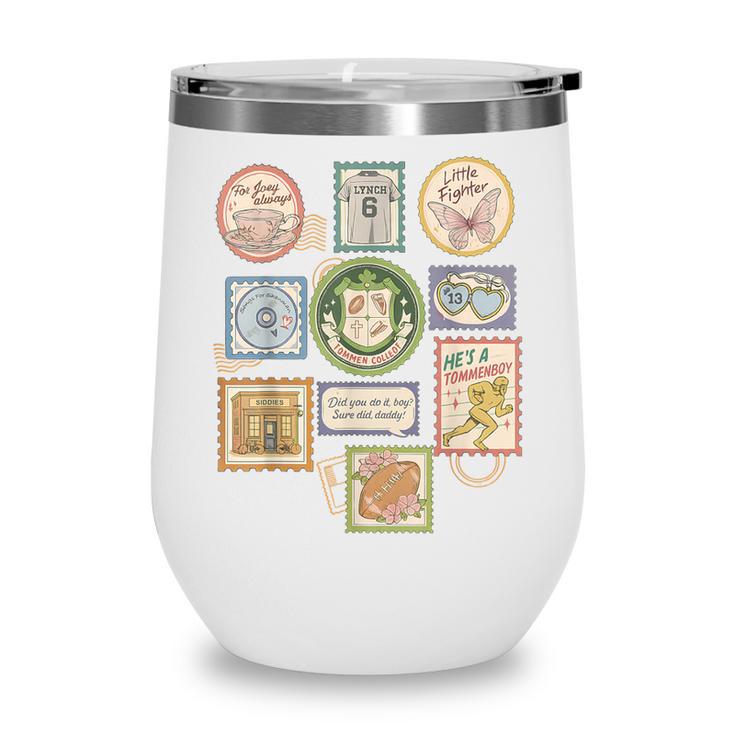 Coquette Boys Of Tommen Books Stamp Tommen College Tees Wine Tumbler