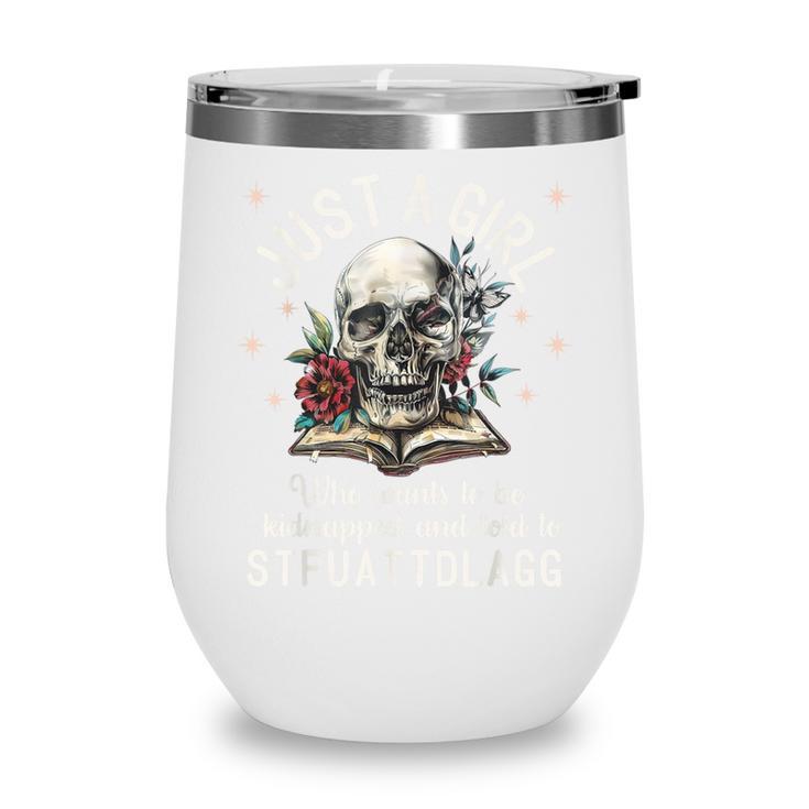 Dark Romance Smutt Book Merch STFUATTDLAGG Good Girl Trigger Wine Tumbler