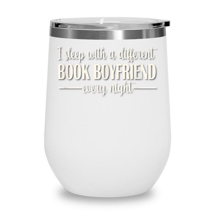 Fantasy Romantasy Novels Lover Sleep With Book Boyfriend Wine Tumbler
