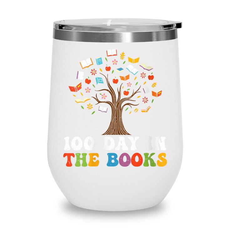 Happy 100 Days In The Books Reading Celebration Graphic Tees Wine Tumbler