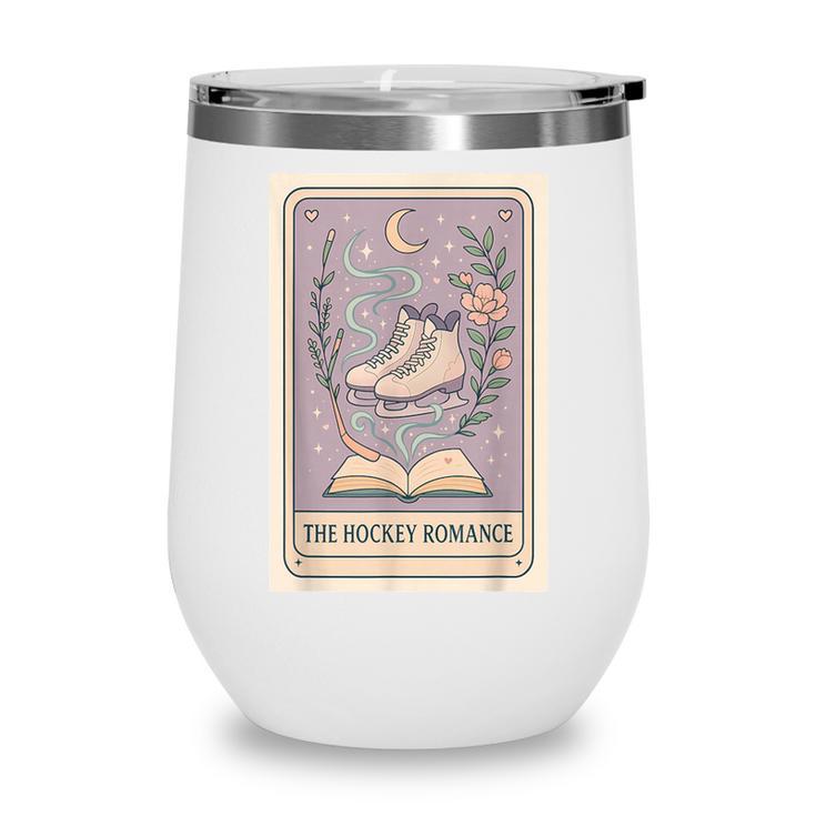 Hockey Romance Tarot Card Books Reader Cozy Reading Wine Tumbler