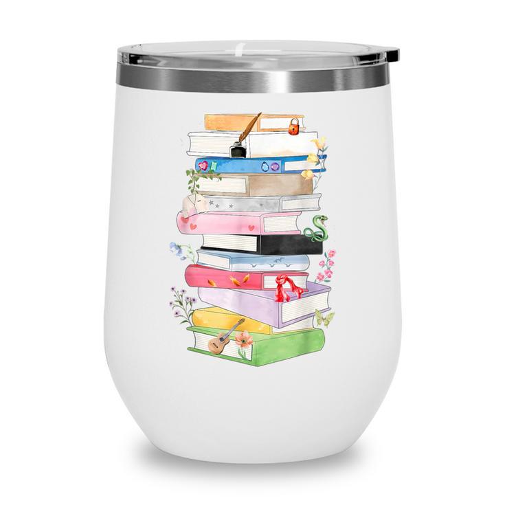 Life Of A Reader Book Lovers Book Nerds Bookworm Wine Tumbler