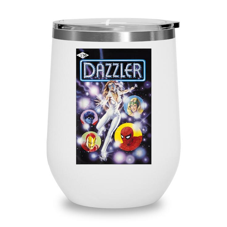 Marvel Universe Classic Dazzler Light Power Comic Book Cover Wine Tumbler