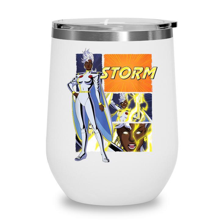 Marvel X-Men '97 Storm Vintage Classic Comic Book Panels Wine Tumbler