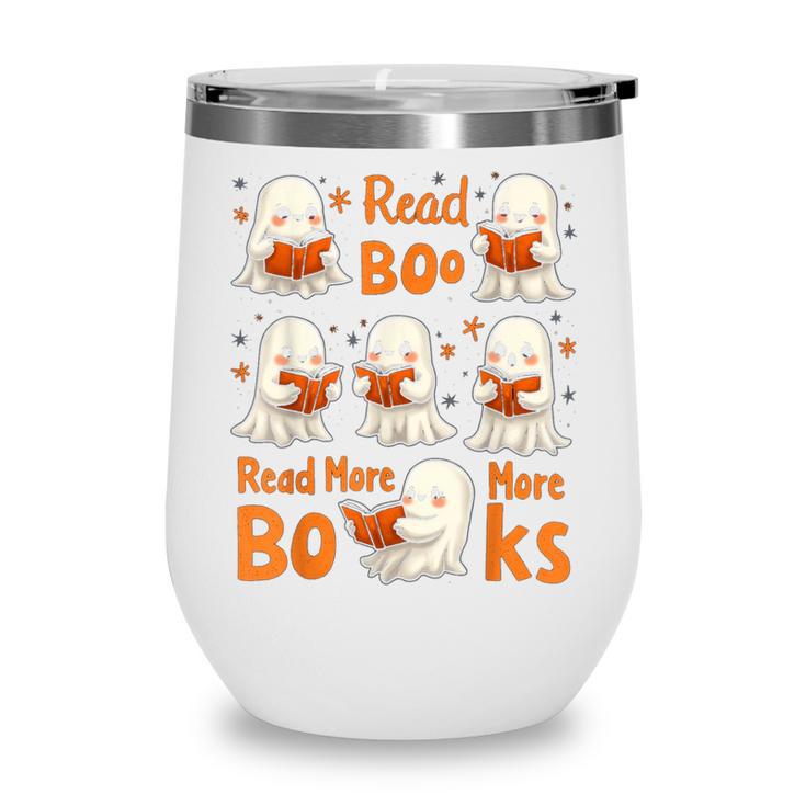 Read Boo KS Read More Bo KS Cute Ghost Reading Book Wine Tumbler