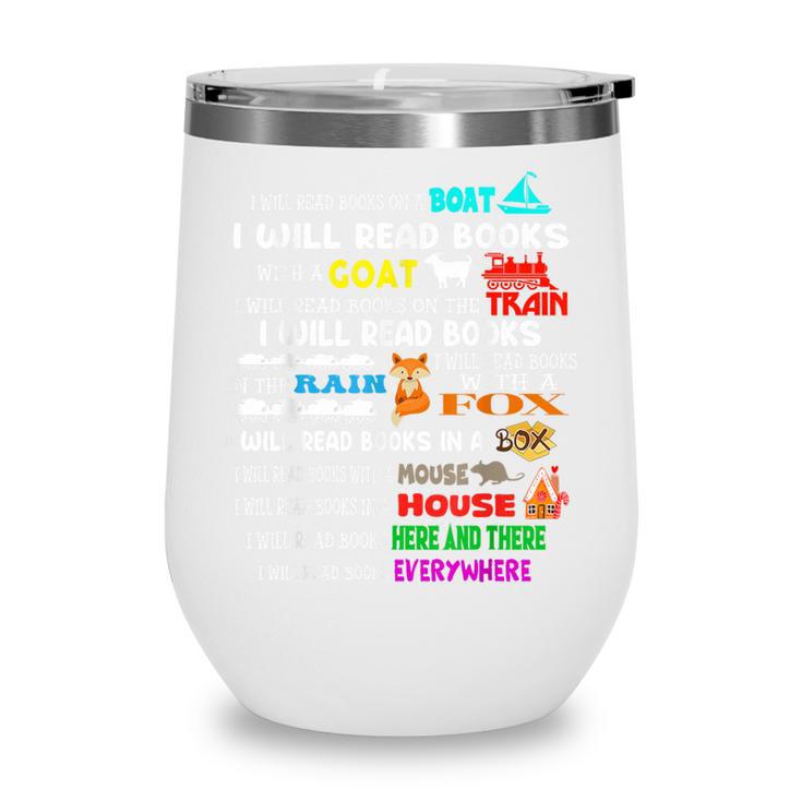 Read My Shirt Day For Kids Boy Girls i Will Read Book Wine Tumbler