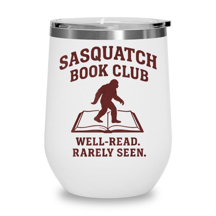 Sasquatch Book Club Bigfoot Reading Cryptid Vintage Wine Tumbler