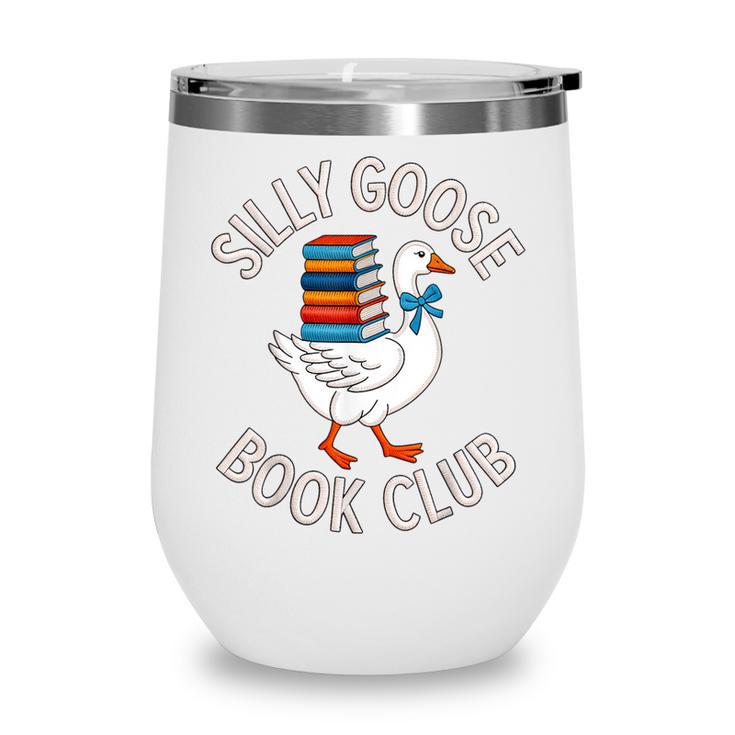 Silly Goose Book Club Reading Lover Wine Tumbler