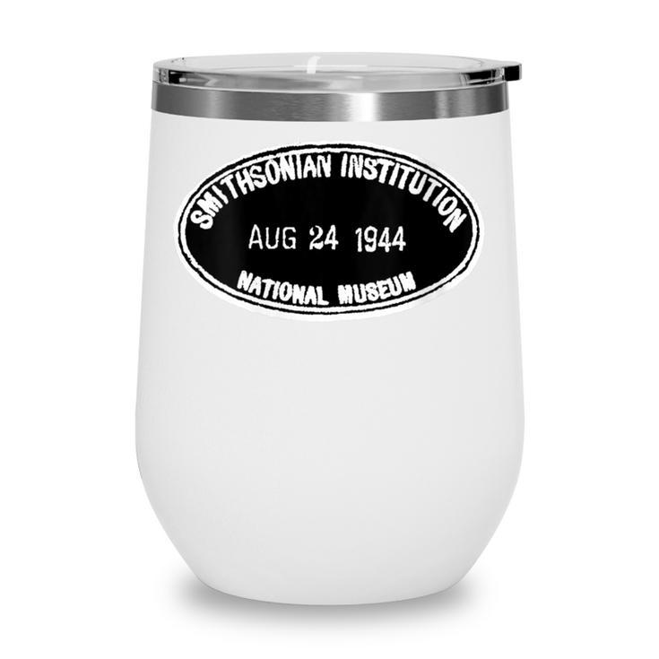 Smithsonian Institution Library 1944 Book Stamp Wine Tumbler
