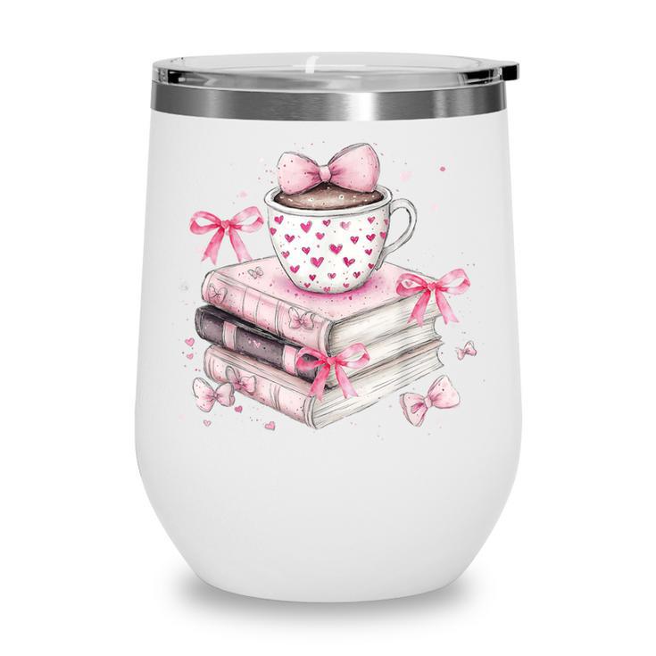 Teacher Valentine's Day All Booked For Valentines Reading Wine Tumbler
