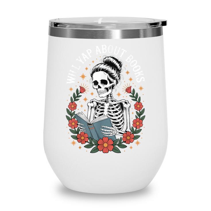 Will Yap About Books Wine Tumbler
