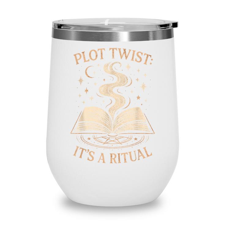 Witchy Book Club Pagan Reader Occult Fiction Coven Ritual Wine Tumbler